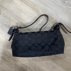 Coach Mini Purse Black Canvas